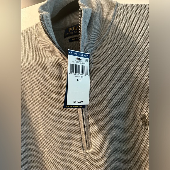 Polo Ralph Lauren Quarter-Zip NWT L - Picture 3 of 3